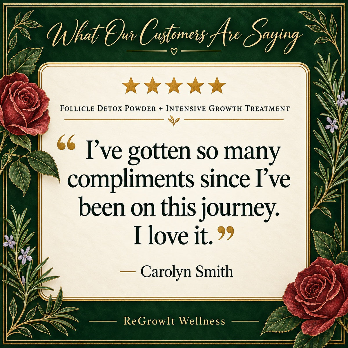 Customer testimonial
