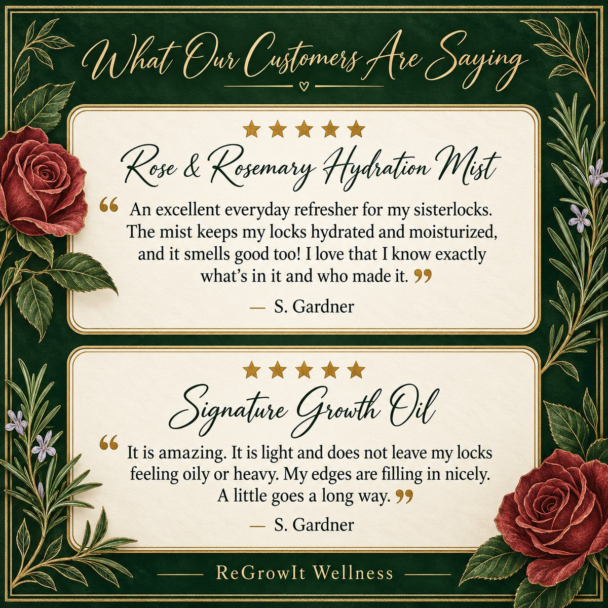 Customer testimonial